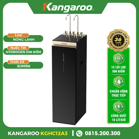Máy Lọc Nước Kangaroo Sumire Hydrogen Ion Kiềm Nóng Lạnh KGHC12A3