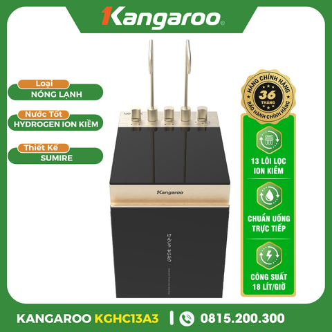 Máy Lọc Nước Kangaroo Sumire Hydrogen Ion Kiềm Nóng Lạnh KGHC13A3