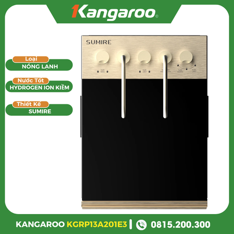 Máy Lọc Nước Kangaroo Sumire Hydrogen Ion Kiềm Nóng Lạnh KGRP13A201E3
