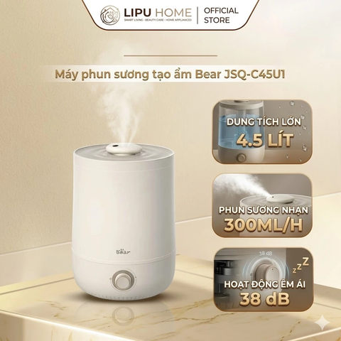 Máy phun sương tạo ẩm Bear JSQ-C45U1 4,5 Lít - Bảo hành 18 tháng - 1 đổi 1 30 ngày - Chính hãng HOT NEW 2026