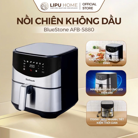 Nồi Chiên Không Dầu BlueStone AFB-5880 5,5 Lít 1700W - HÀNG CHÍNH HÃNG Thanh lý