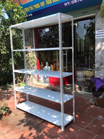 Kệ v lỗ 5 tầng rộng 30 dài 1m5 cao 2m