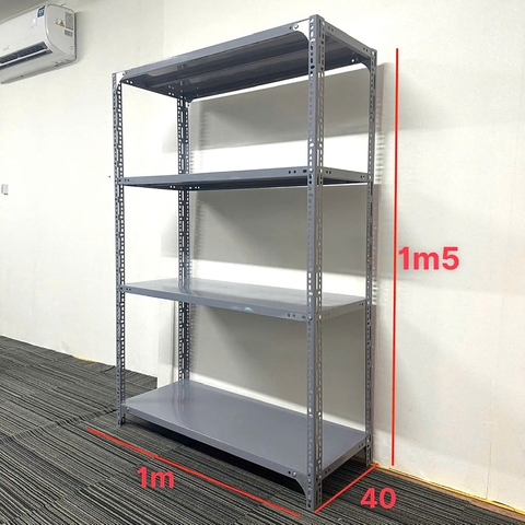 Kệ v lỗ 4 tầng rộng 40 dài 1m cao 1m5