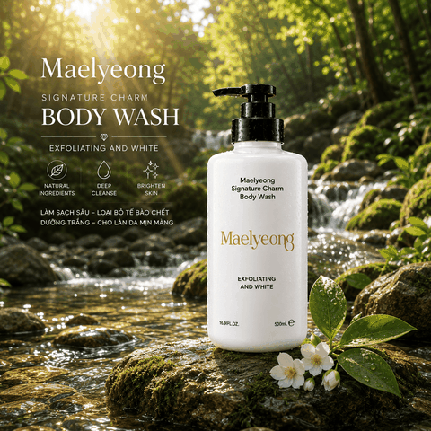 Sữa tắm nữ cao cấp Maelyeong Signature Charm Body Wash Exfoliating And White