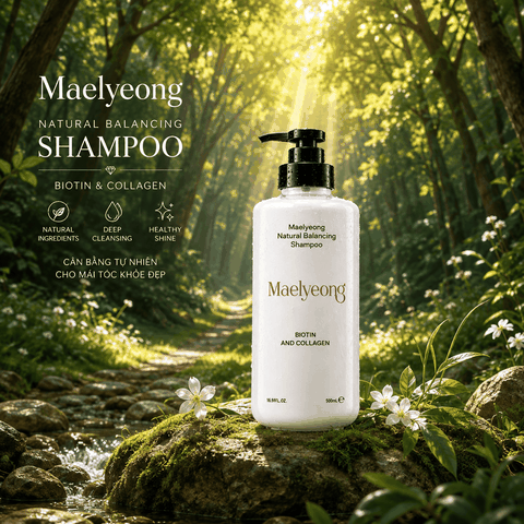 Dầu gội nữ cao cấp Maelyeong Natural Balancing Biotin and Collagen Shampoo