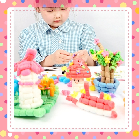 Hạt ngô xốp nhiều màu làm Thủ Công Handmade - Steam mầm non  cho trẻ sáng tạo tạo hình