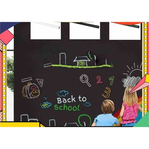 Decal viết bảng Đen -  Decal đen nhám dán tường làm bảng viết phấn chống nước