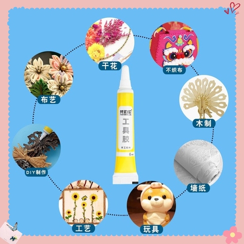 Một chai keo sữa dán, keo cồn làm thủ công tự làm Cuteroom 10 -30ml dùng mầm non - tiểu học