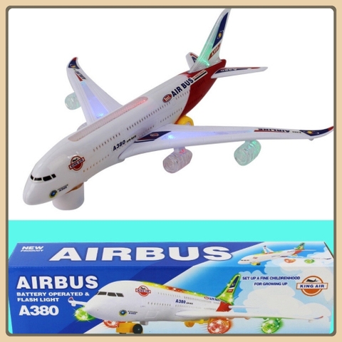 Đồ chơi máy bay Airbus A380, máy bay Airbus A380 chạy bằng pin, có âm thanh và ánh sáng led siêu đẹp
