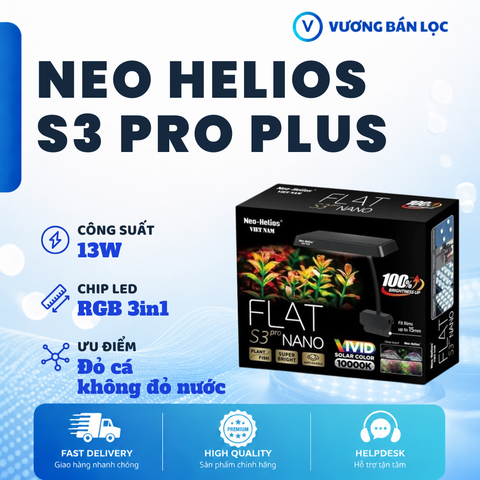 Đèn Neo Helios S3 Pro Plus - Đỏ Cá Không Đỏ Nước - Đánh Rêu