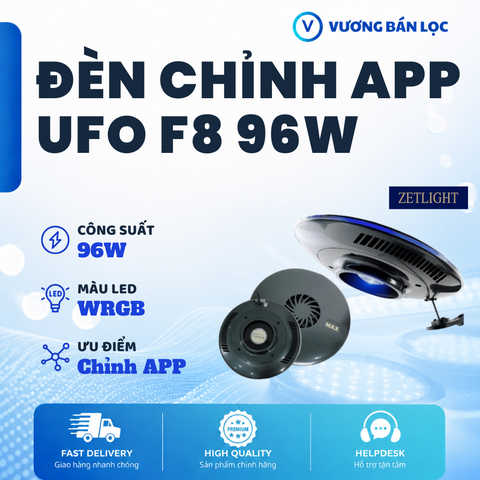 Đèn UFO F8 MAX 96W - Chỉnh APP