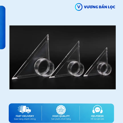Đầu thổi tam giác, mỏ vịt trong suốt