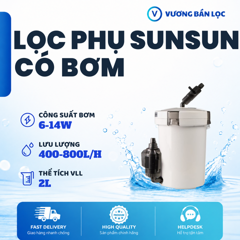 Lọc Phụ SunSun có Bơm HW-602B|603B|604B