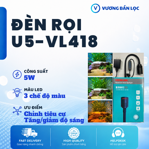 Đèn Rọi Chỉnh Tiêu Cự - 3 Chế Độ Màu - Tăng/Giảm Ánh Sáng