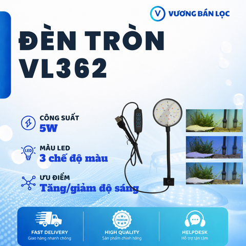 Đèn Máng Tròn - 3 Chế Độ Màu - Tăng/Giảm Ánh Sáng - VL362