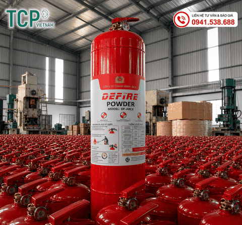 BÌNH CHỮA CHÁY BỘT DEFIRE BỘ CÔNG AN TẠI KIM ĐỨC HÀ NỘI