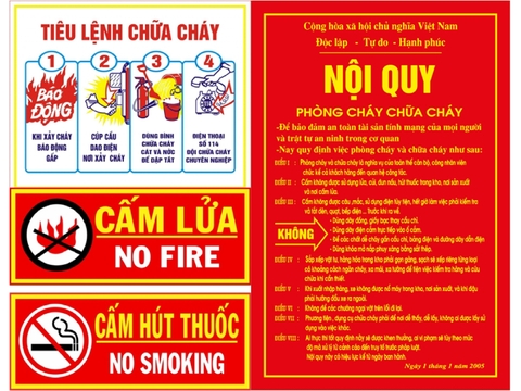 Cơ sở bán Bộ nội quy tiêu lệnh PCCC tại quận Hoàng Mai