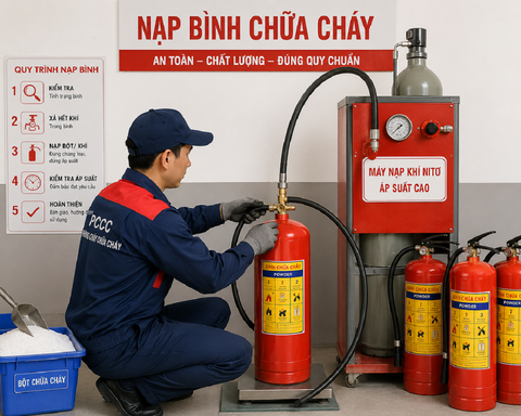 Nạp bình chữa cháy tại phường Phúc Lợi