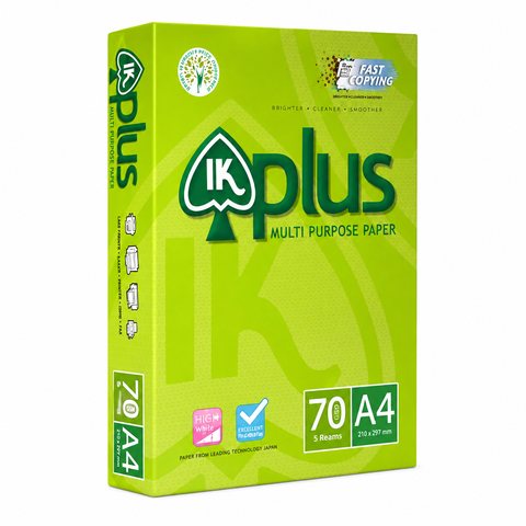 Giấy Trắng IK Plus 70A4 (70gsm * 5 ram)