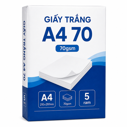 Giấy Trắng A4 70 (70gsm * 5 ram)