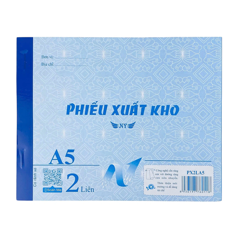 Phiếu Xuất Kho 2 Liên 16x20 (100 tờ * 50 cuốn)