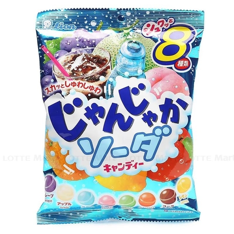 Kẹo Lion Junka Soda Vị Trái Cây Tổng Hợp 114g