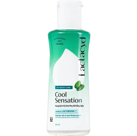 Dung Dịch Vệ Sinh Phụ Nữ Lactacyd Cool Sensation Bạc Hà 150ml