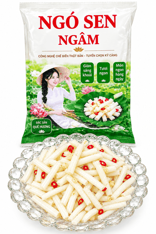 Ngó Sen Ngâm SunVang Vị Chua Cay 400G