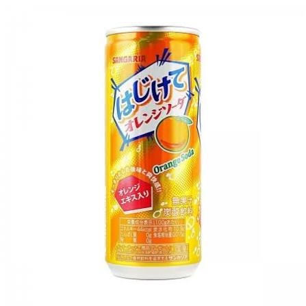 Nước Soda Sangaria Hajikete Vị Cam 250ml