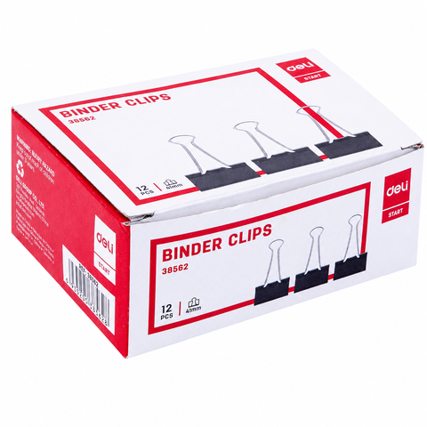 38562_Kẹp Bướm 41mm Màu Đen (12 cái * 72 hộp)