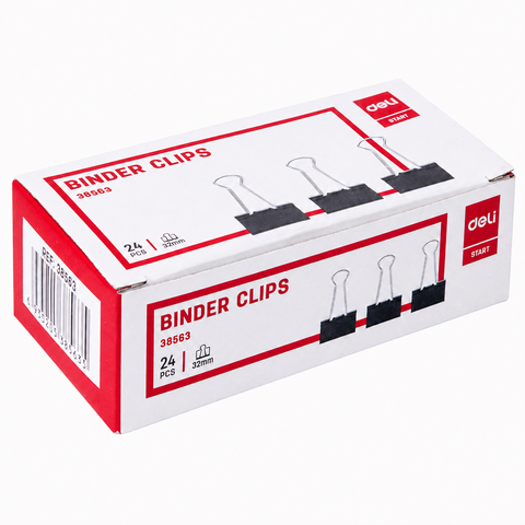 38563_Kẹp Bướm 32mm Màu Đen (24 cái * 72 hộp)