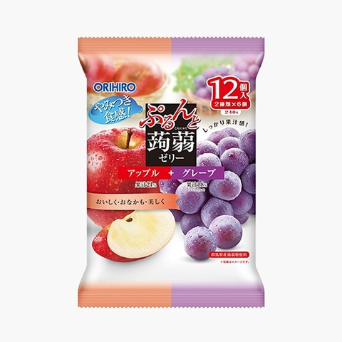Thạch Trái Cây Orihiro Vị Táo Nho 240g