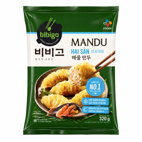 Bánh Mandu Hải Sản CJ Bibigo (350G * 20 Gói)