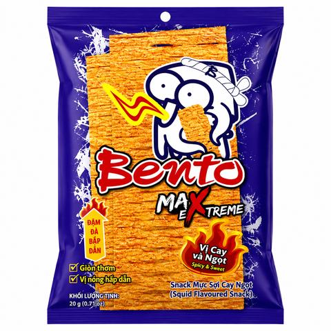 Snack Hải Sản Cay Nồng Bento (18G *12+1 Gói)