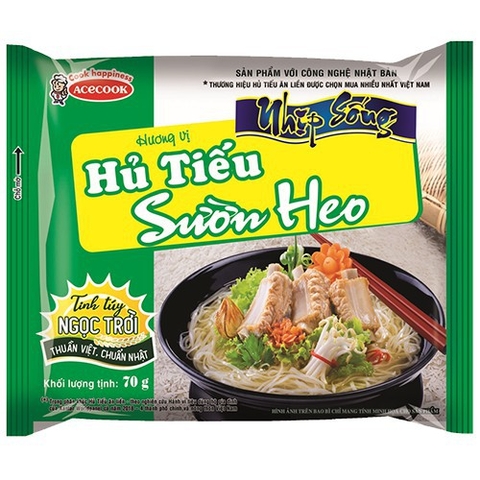 Hủ Tiếu Nhịp Sống Hương Vị Sườn Heo(70G *32 Gói )
