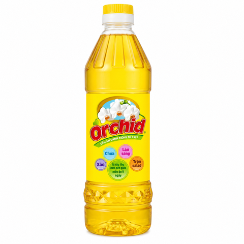 Dầu Thực Vật Hảo Hạng Orchid (1L*12 Chai)