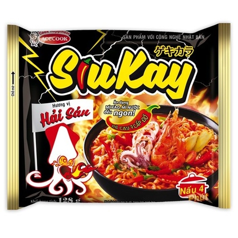 Mì Siukay Hương Vị Hải Sản (130G*24 Gói )