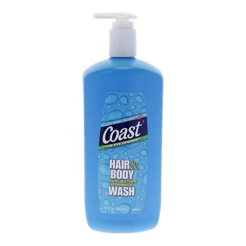 Sữa Tắm Gội Coast Hair & Body Wash Classic Scent 2in1 946ml