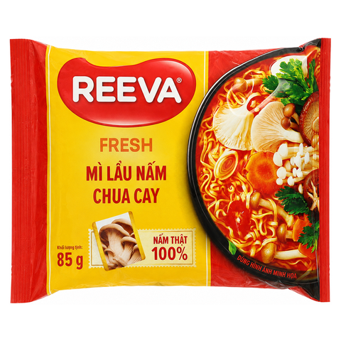 Reeva Lẩu Nấm Chua Cay (85G*30 Gói)