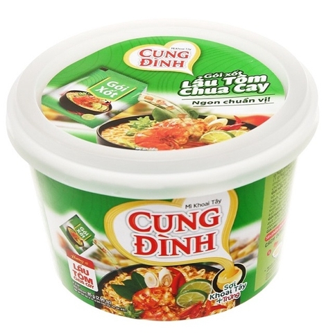 Mì Khoai Tây Cung Đình Lẩu Tôm Chua Cay (85G*12 thố)