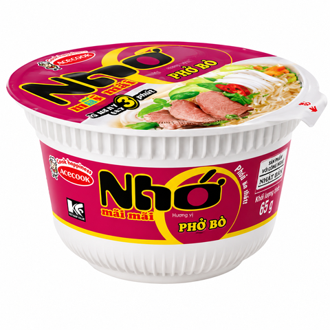 Phở Bò Nhớ Mãi Mãi dạng Tô (74G*12 Tô)