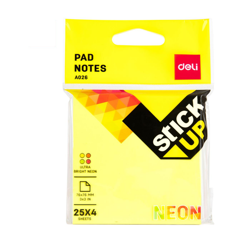 A02602_Giấy Note 33 Nhiều Màu (12 xấp * 144 xấp)