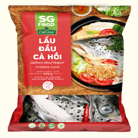 Đầu Cá Hồi Làm Lẩu Đông (500G*10 khay)