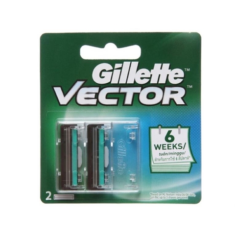 Đầu Lưỡi Dao Cạo Thay Thế Gillette Vector (2Cái * 12 Gói)