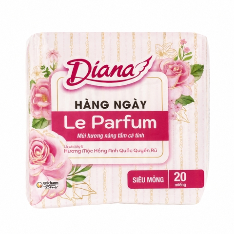 Băng Vệ Sinh Diana Hằng Ngày Le Parfum Mộc Hồng (20 Miếng * 36 Gói)
