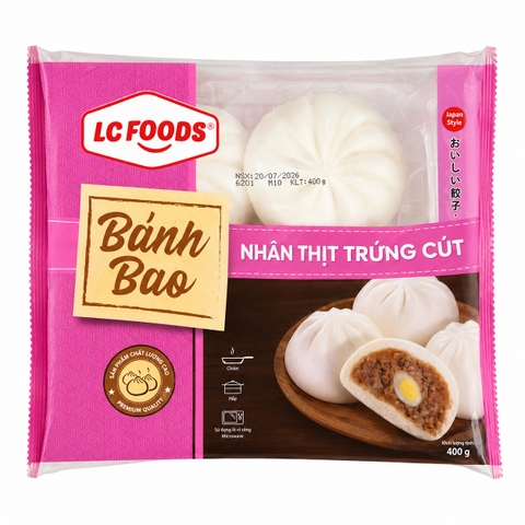 Bánh Bao Nhân Thịt Trứng Cút (400G*10 Gói)