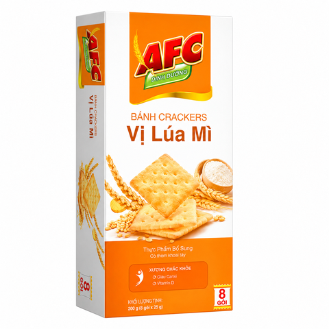 Bánh Cracker AFC Vị Lúa Mì (86G* 36 Hộp)