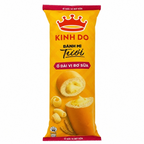 Bánh Mì Tươi Ổ Dài Bơ Sữa (80G * 50 Gói)