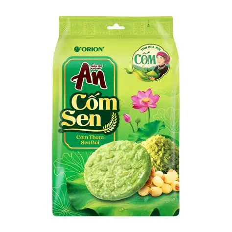 Bánh Gạo Nướng An Vị Cốm Sen (168G*10 Gói)