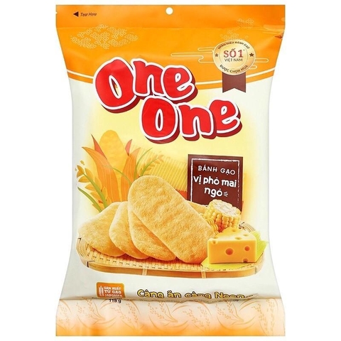 Bánh Gạo One One Vị Phô Mai Ngô (118G*20 gói)